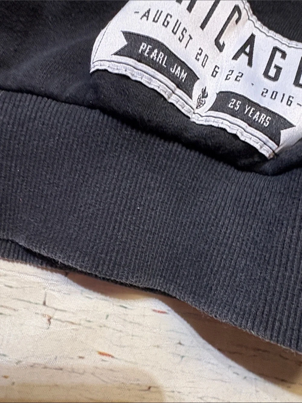 Pearl Jam 2016 Wrigley yField 2016 Chicago Official Concert Gear Sweatshirt
